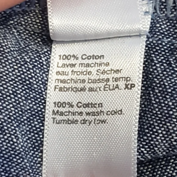 3/ $25  American Apparel denim chambray skater skirt XS - Picture 6 of 8